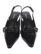 Larroude Leather Slingback Pumps