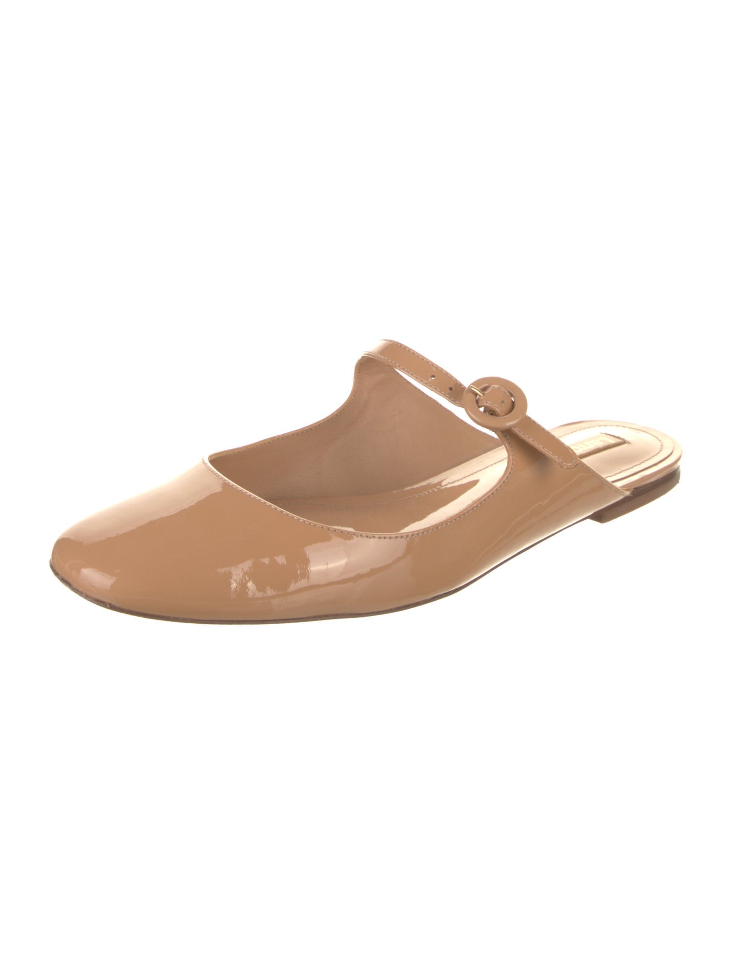 Larroude Patent Leather Mules
