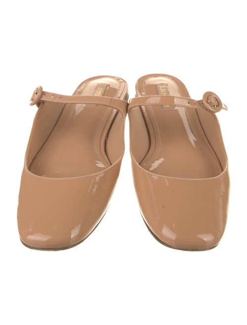 Larroude Patent Leather Mules