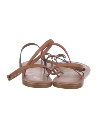 Larroude Leather Gladiator Sandals