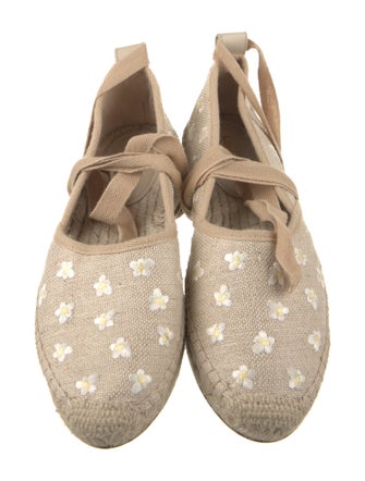 Larroude Canvas Printed Espadrilles