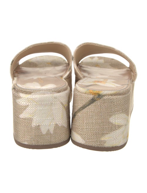 Larroude Canvas Floral Print Slides