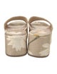 Larroude Canvas Floral Print Slides