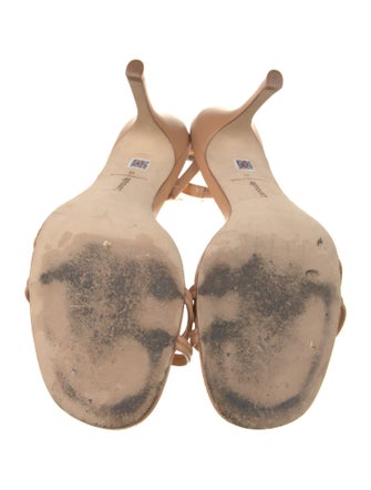 Larroude Leather Slingback Sandals