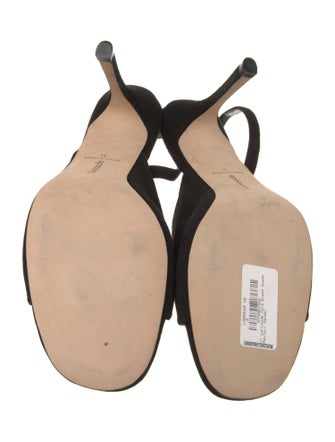 Larroude Suede Slingback Sandals
