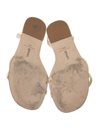 Larroude Leather Slingback Sandals