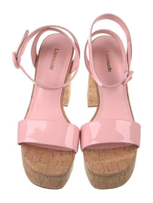 Larroude Patent Leather Sandals