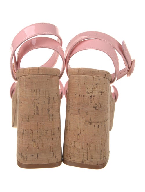 Larroude Patent Leather Sandals