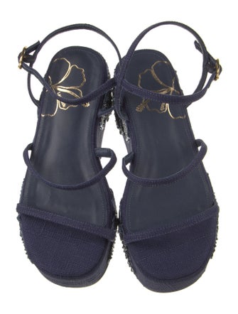 Larroude Canvas Sandals