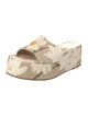Larroude Canvas Floral Print Slides