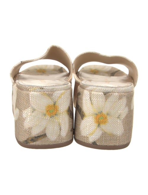 Larroude Canvas Floral Print Slides
