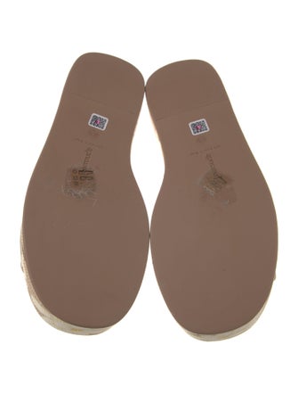 Larroude Canvas Floral Print Slides