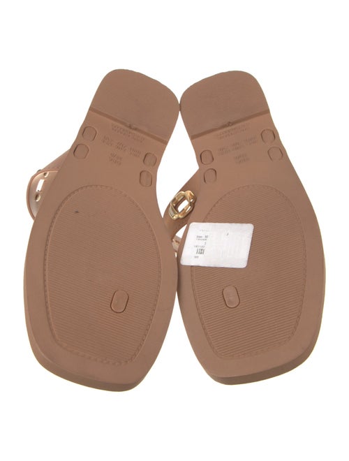 Larroude Rubber Studded Accents Flip Flops