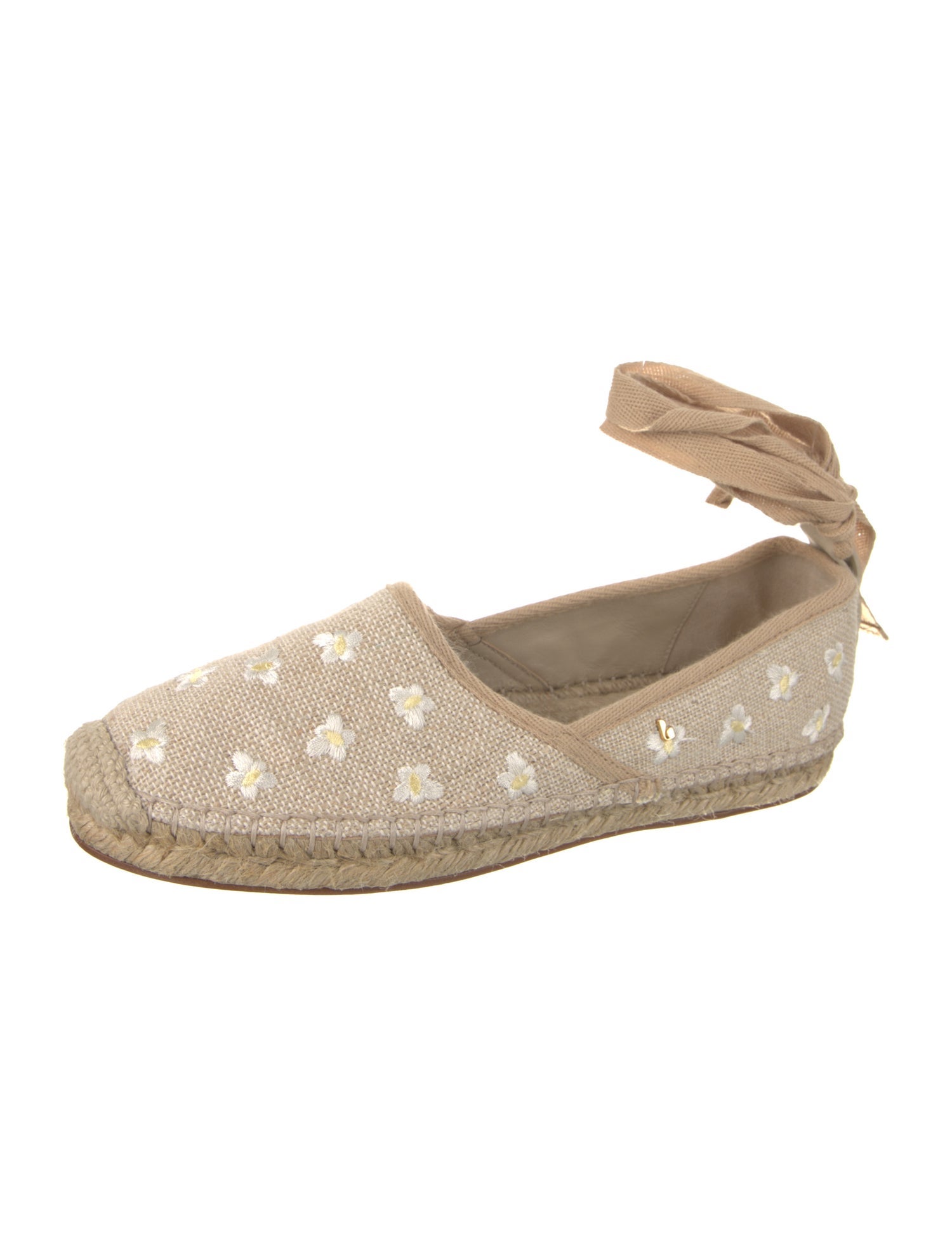 Larroude Canvas Floral Print Espadrilles