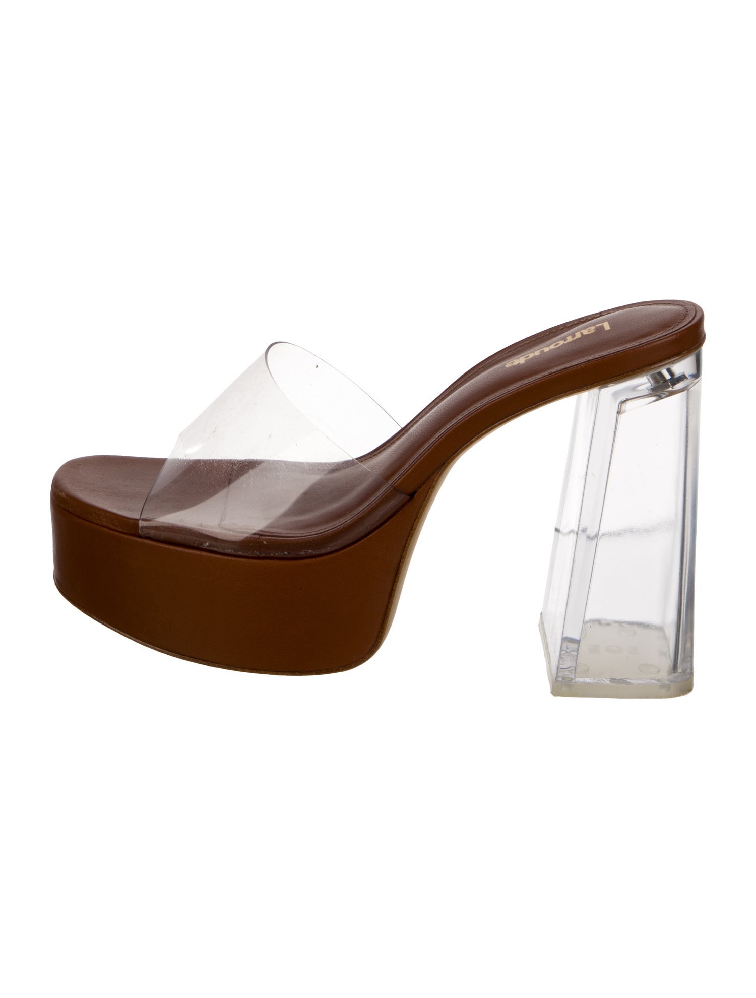 Larroude Leather Slides