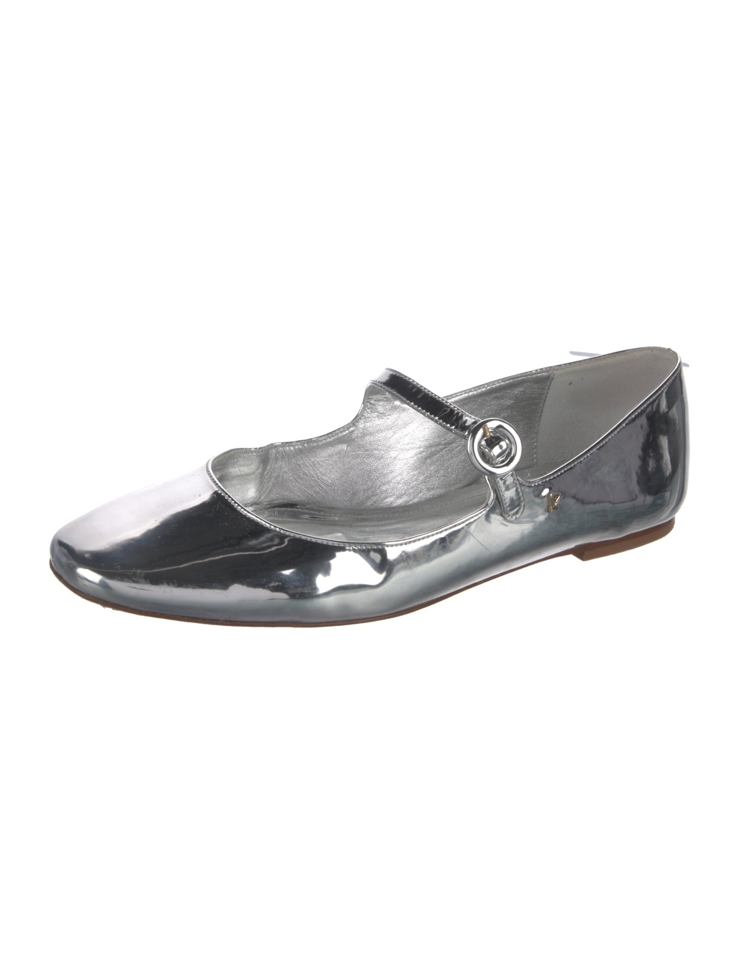 Larroude Patent Leather Mary Jane Flats