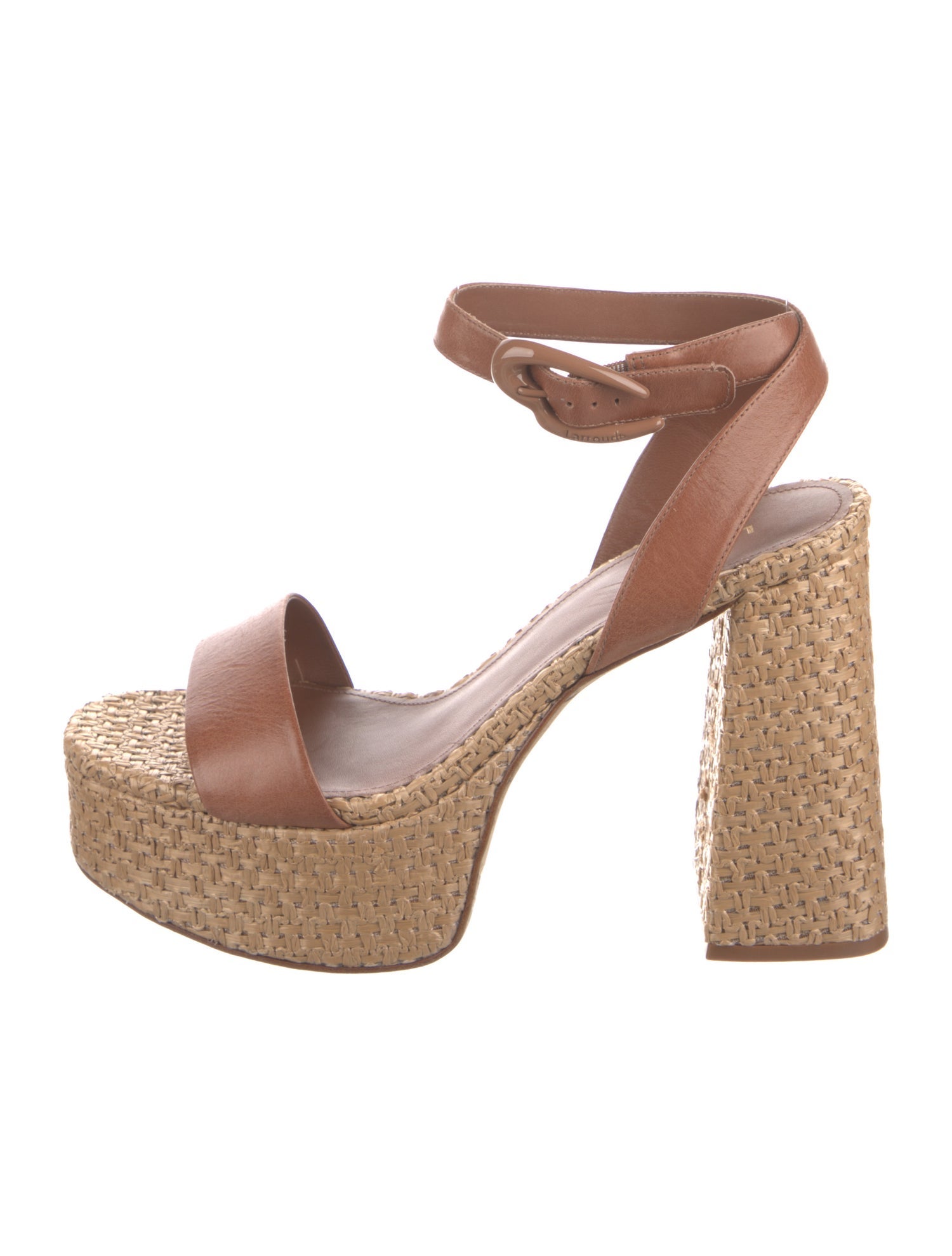 Larroude Leather Espadrilles