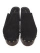 Larroude Suede Studded Accents Mules