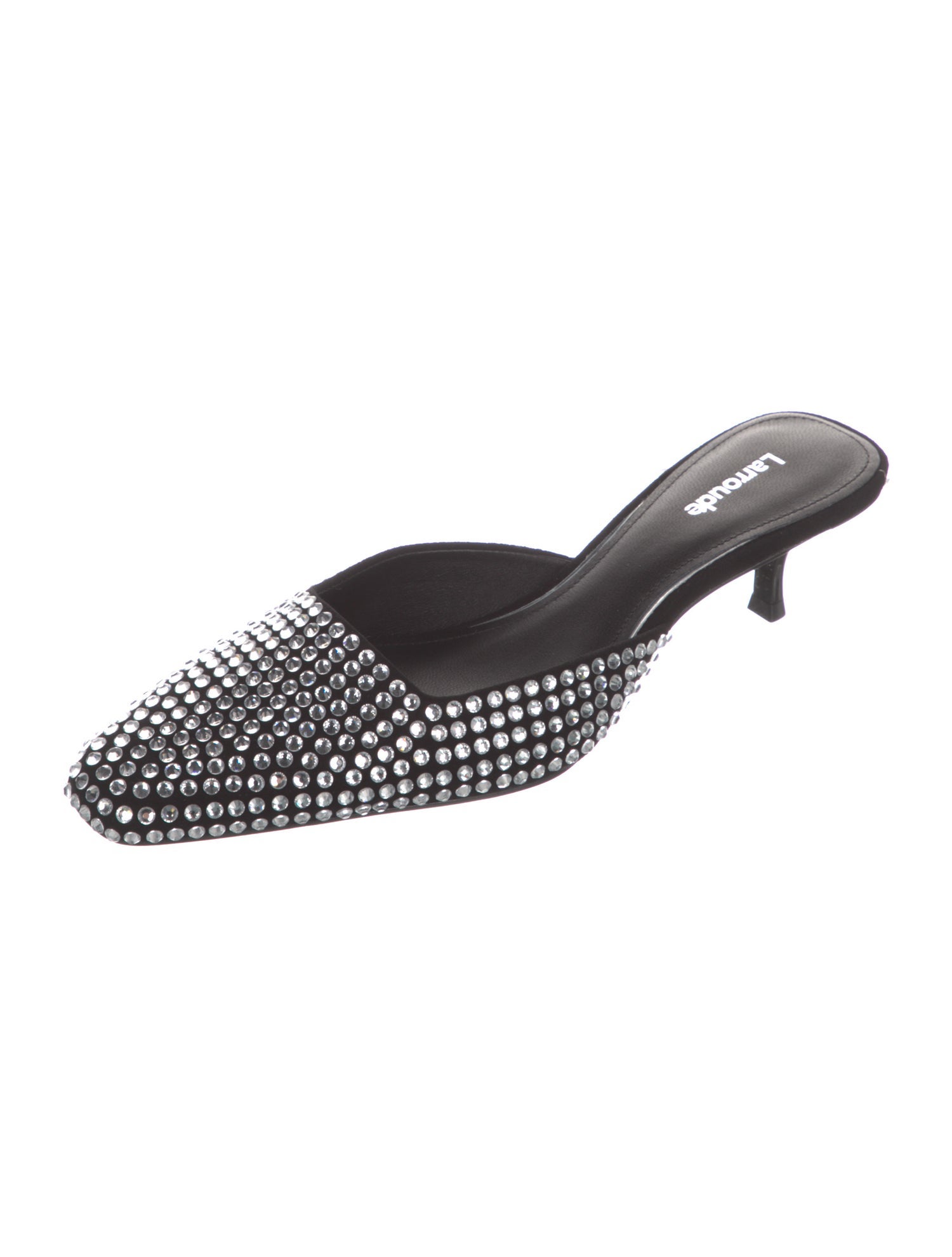Larroude Crystal Embellishments Mules
