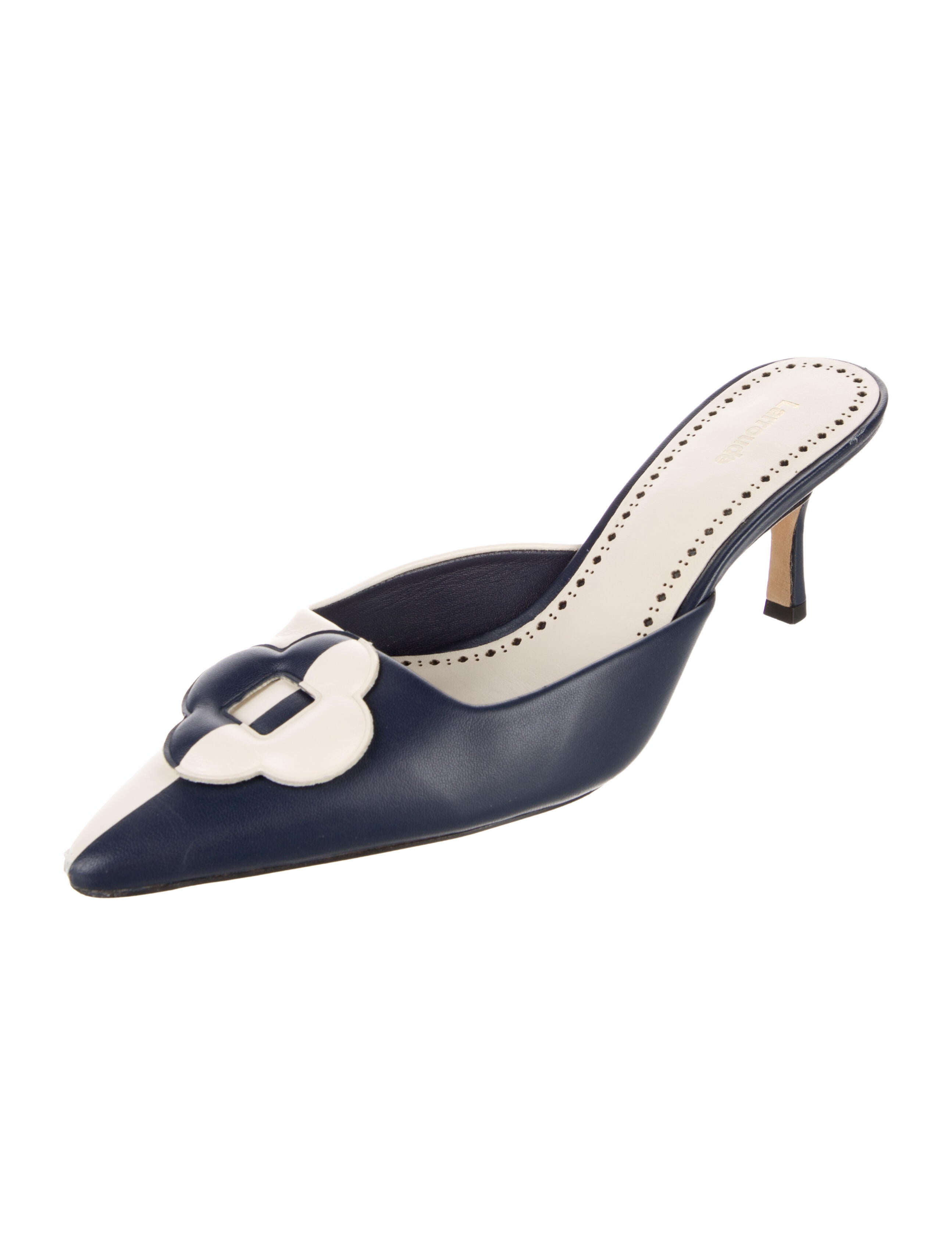 Larroude Leather Mules