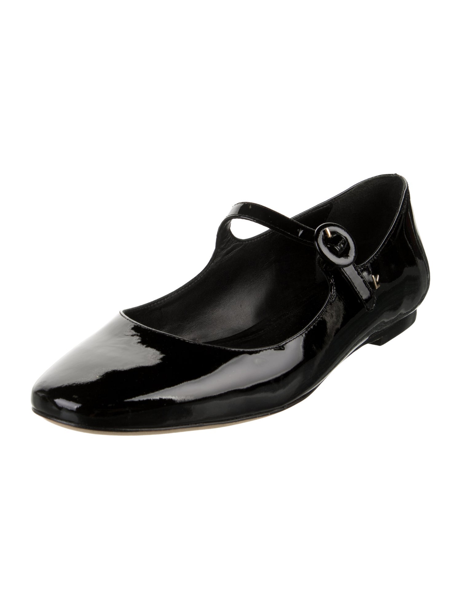 Larroude Patent Leather Mary Jane Flats