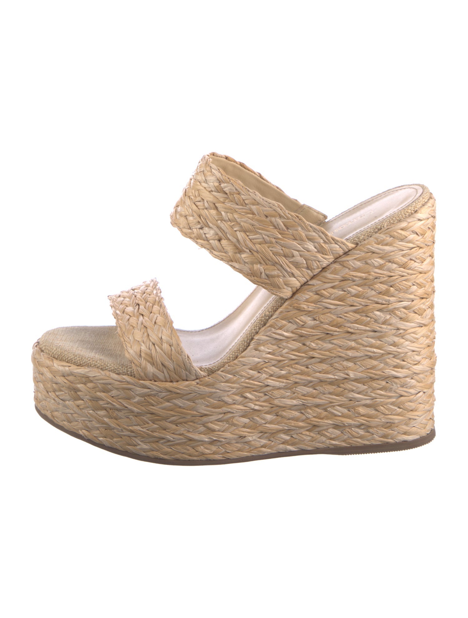 Larroude Straw Espadrilles