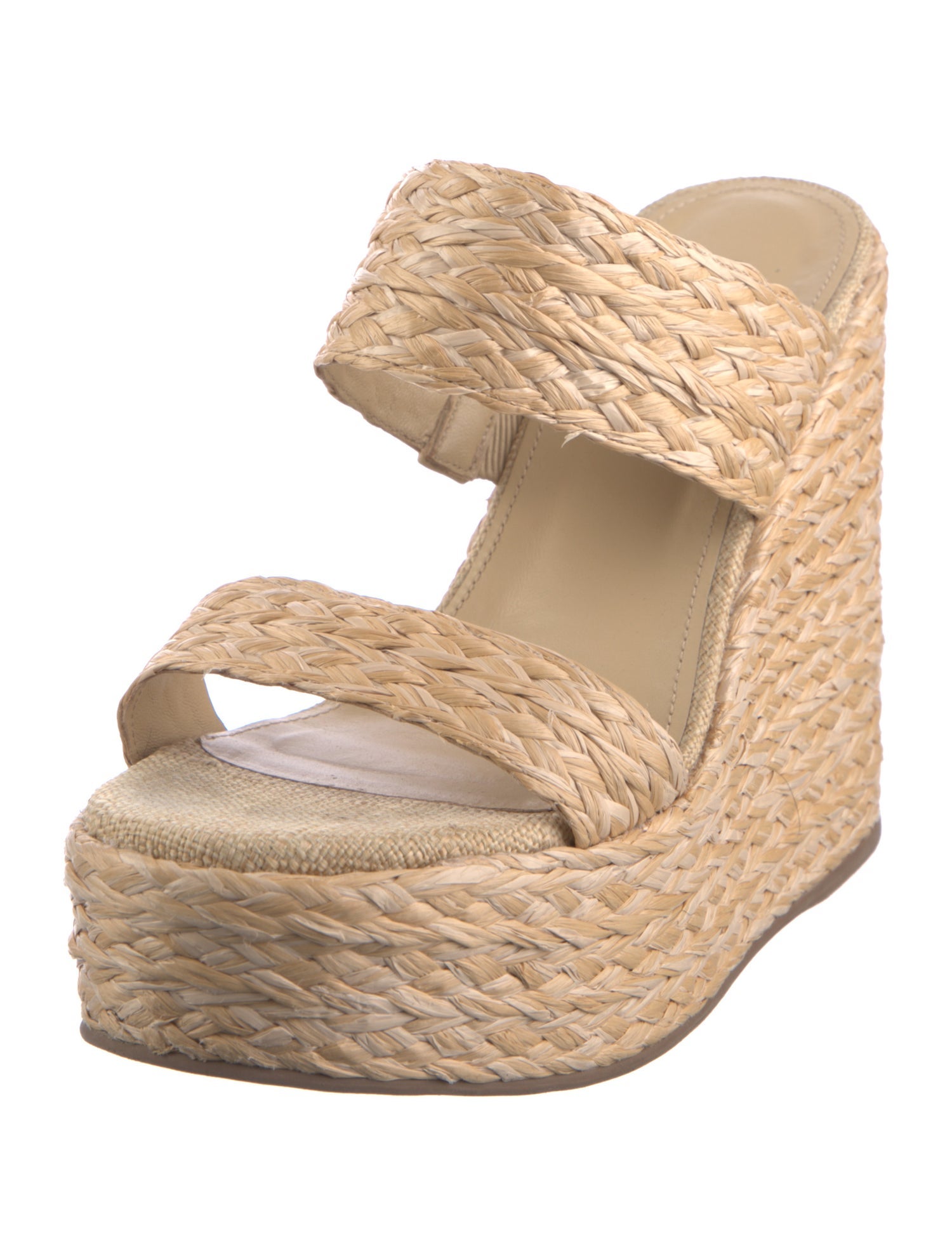 Larroude Straw Espadrilles