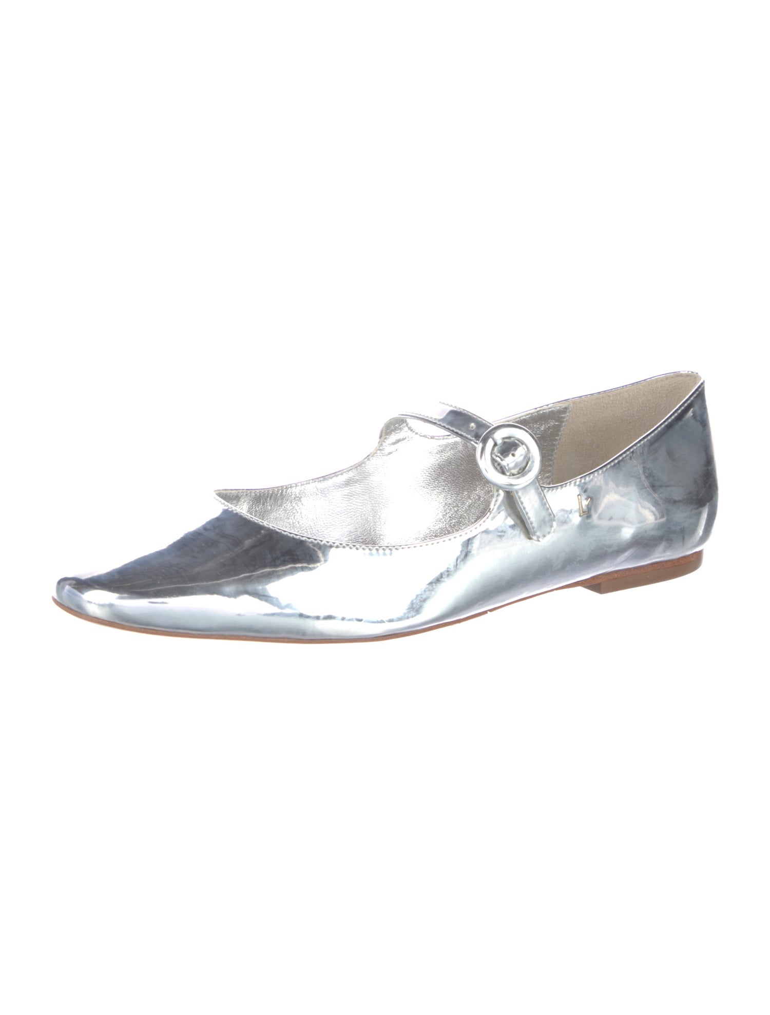 Larroude Patent Leather Mary Jane Flats