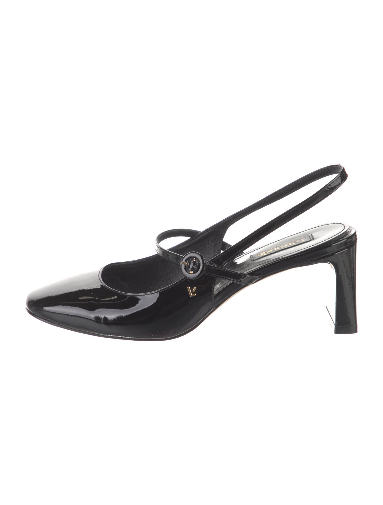 Larroude Patent Leather Slingback Pumps