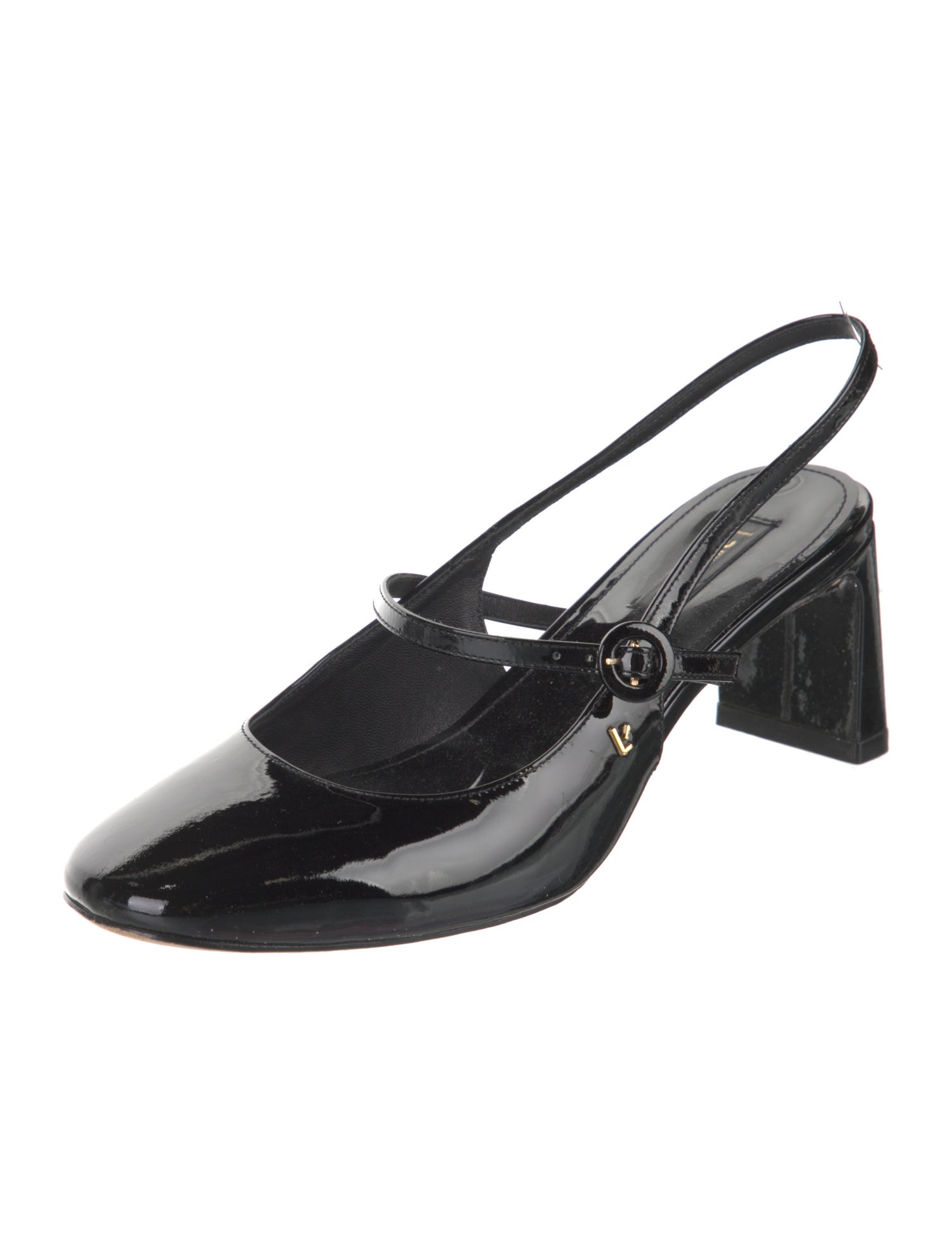 Larroude Patent Leather Slingback Pumps