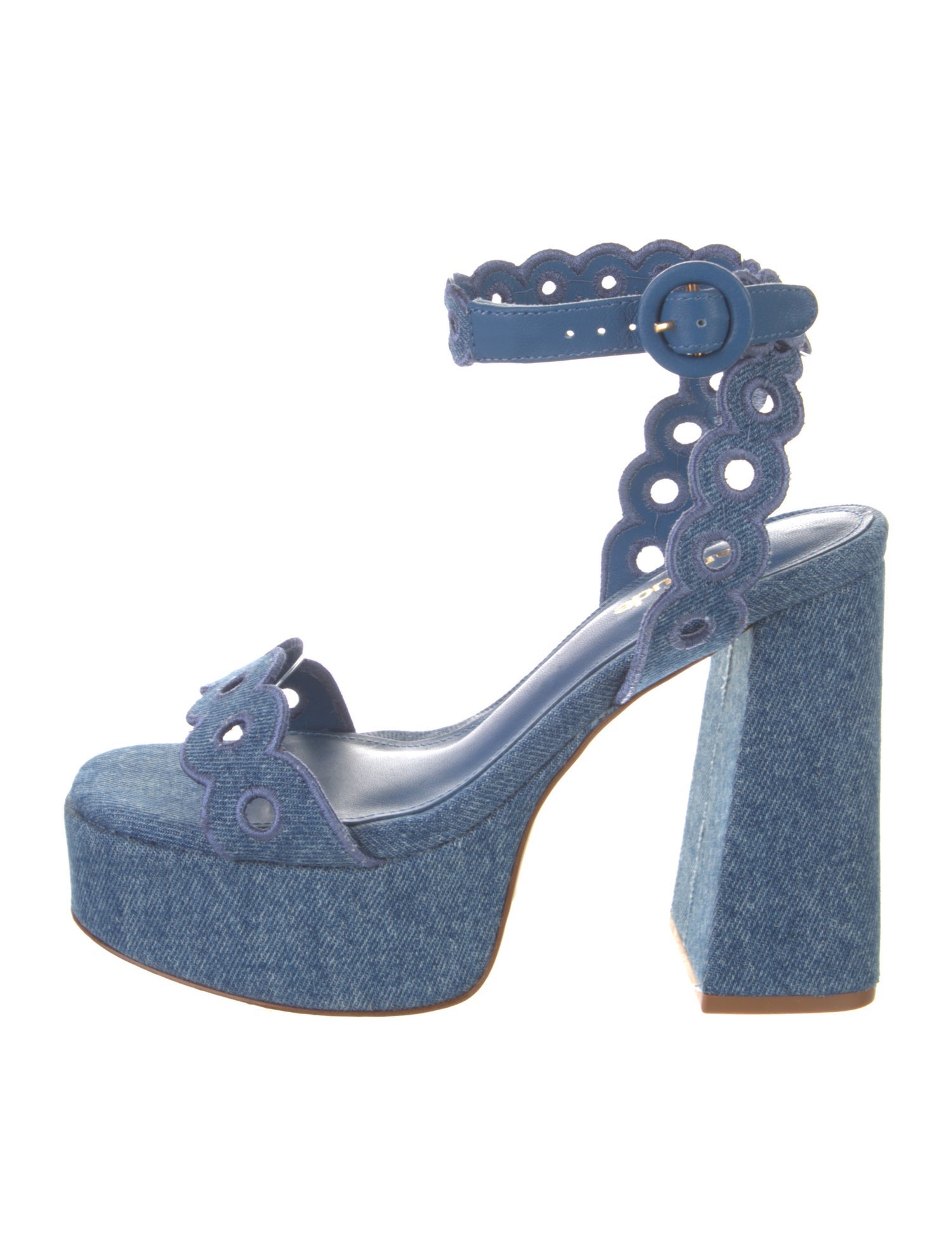 Larroude Denim D'Orsay Pumps