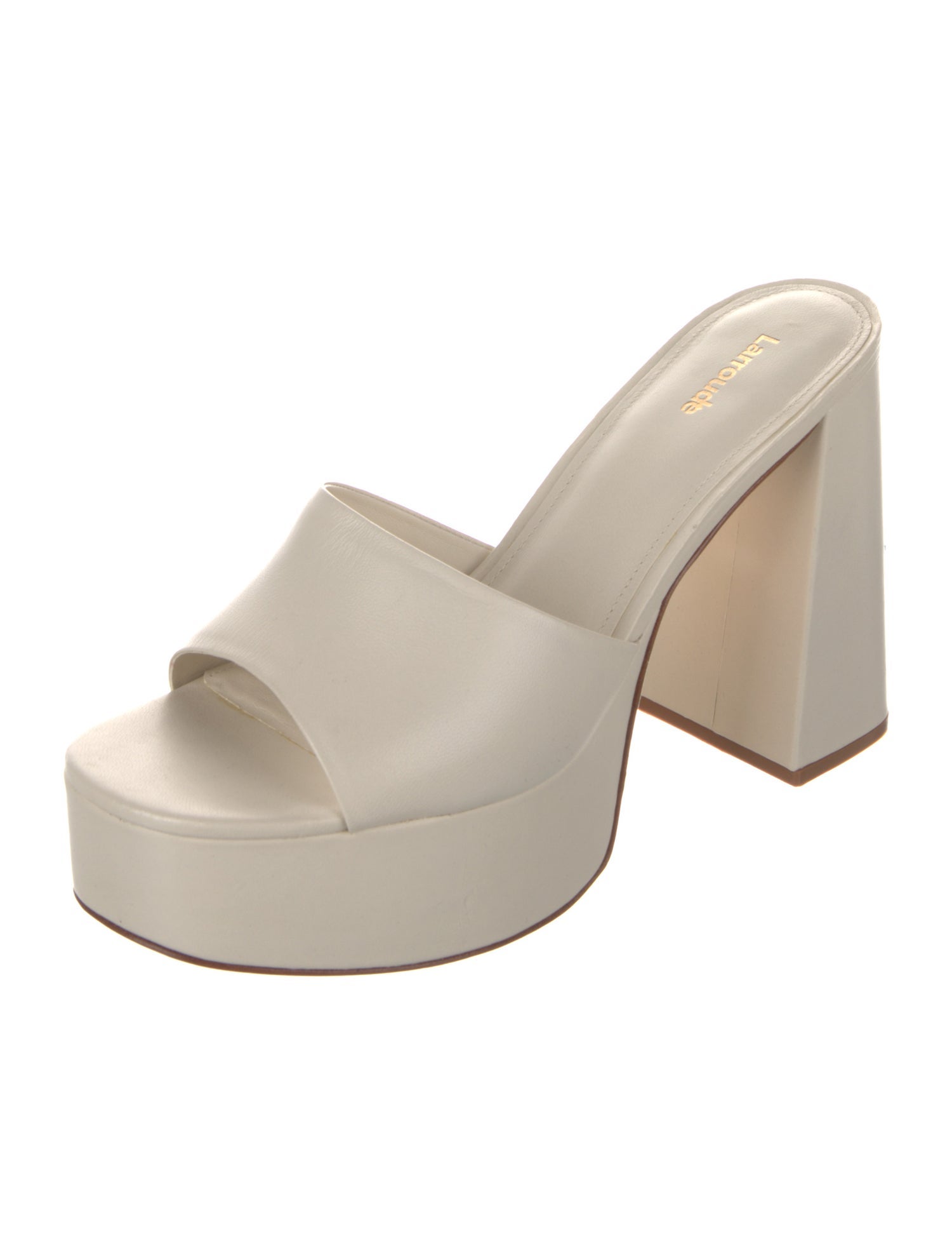 Larroude Leather Slides