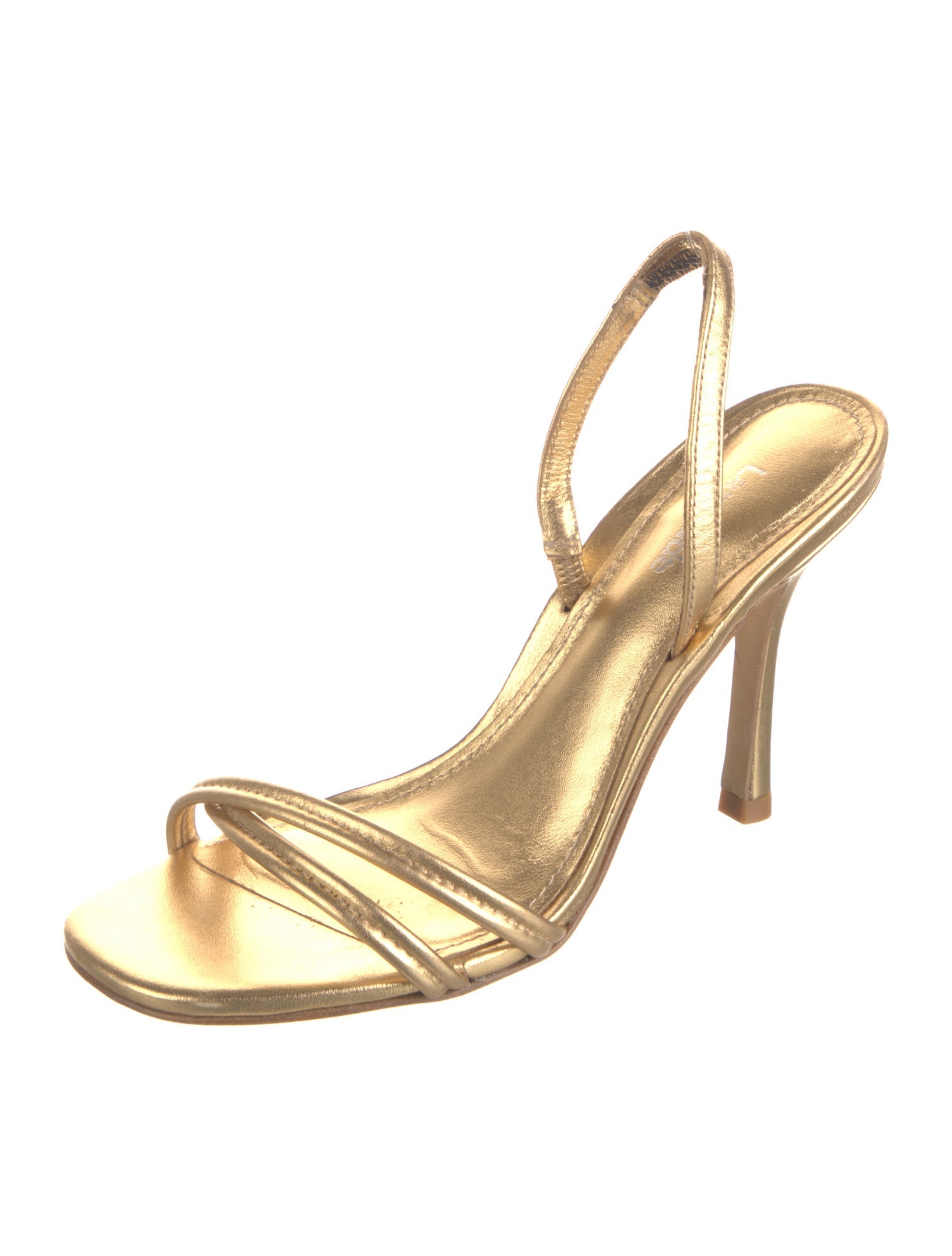 Larroude Leather Slingback Sandals