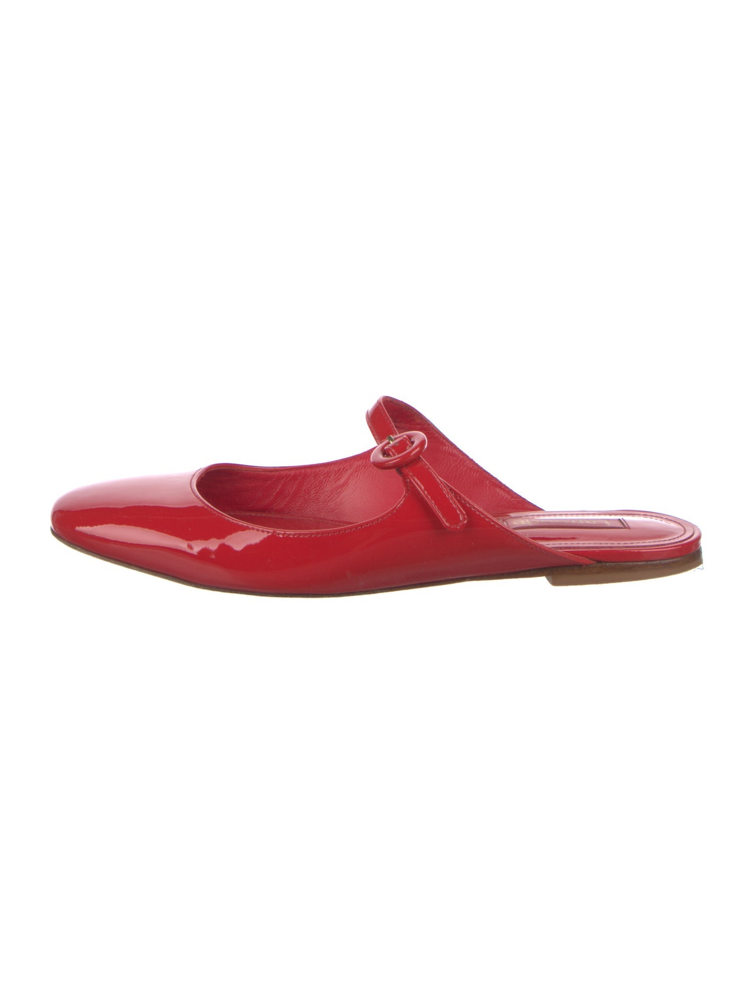 Larroude Patent Leather Mules