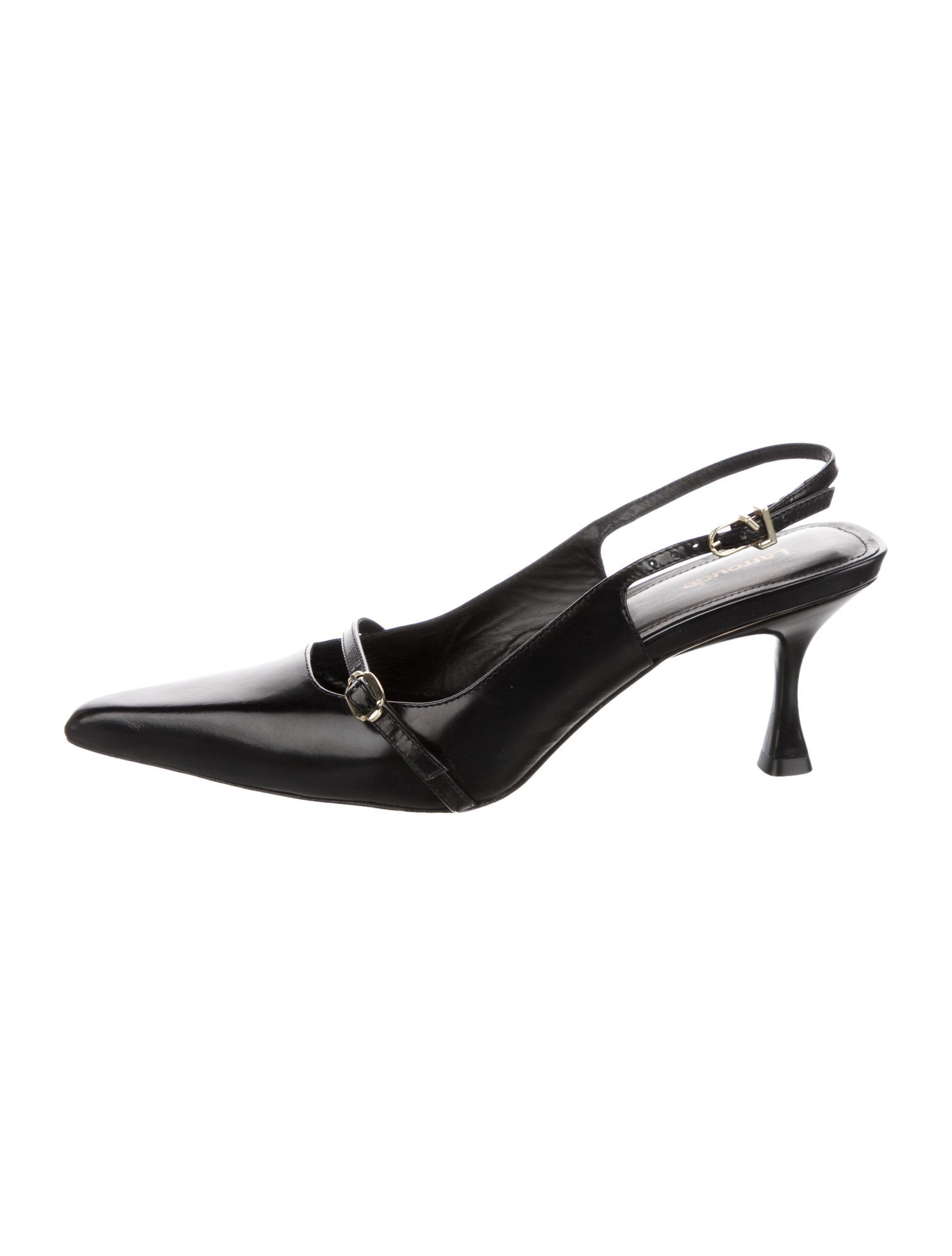 Larroude Leather Slingback Pumps