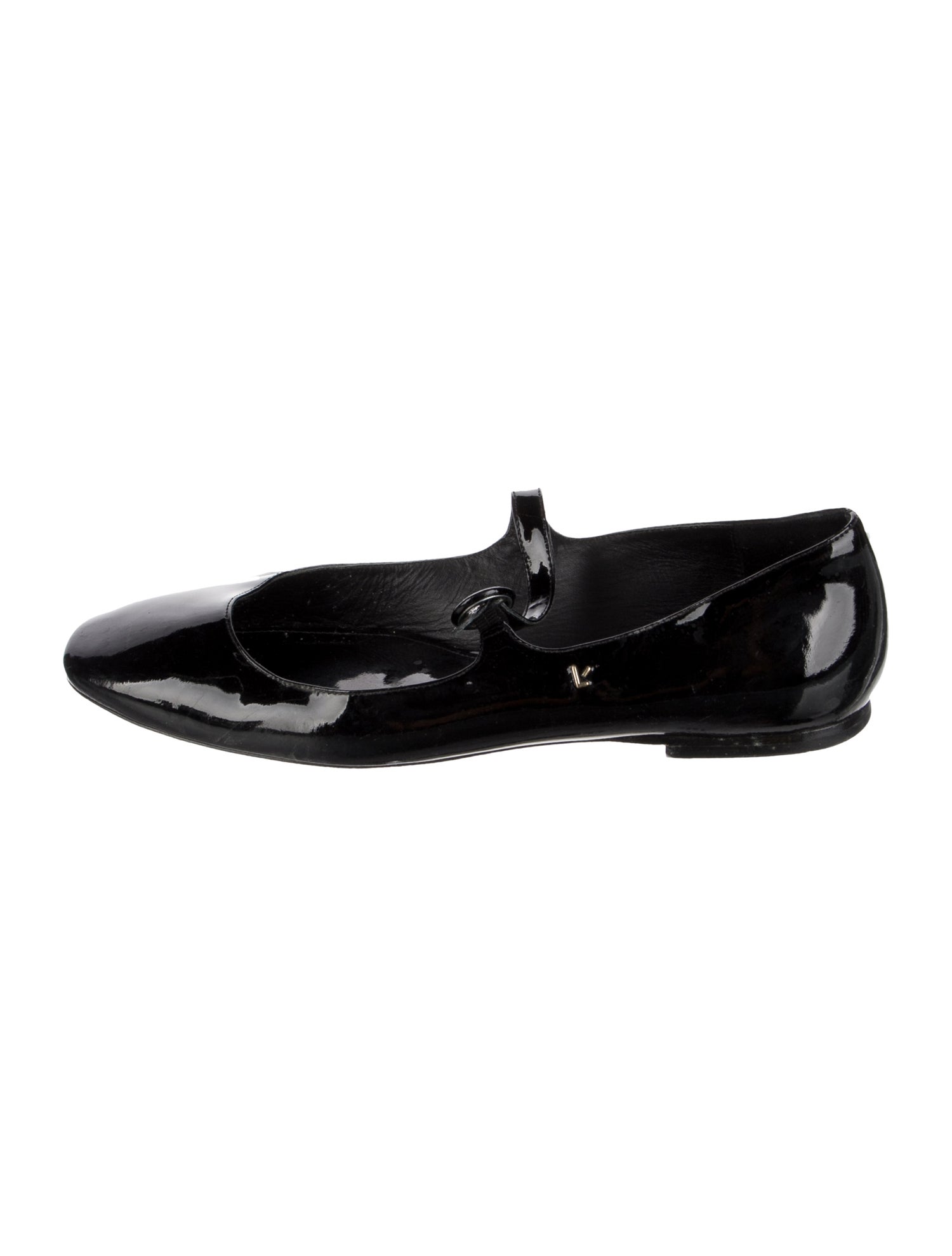 Larroude Patent Leather Mary Jane Flats