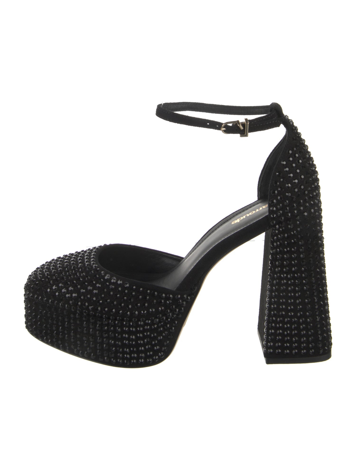 Larroude Crystal Embellishments D'Orsay Pumps