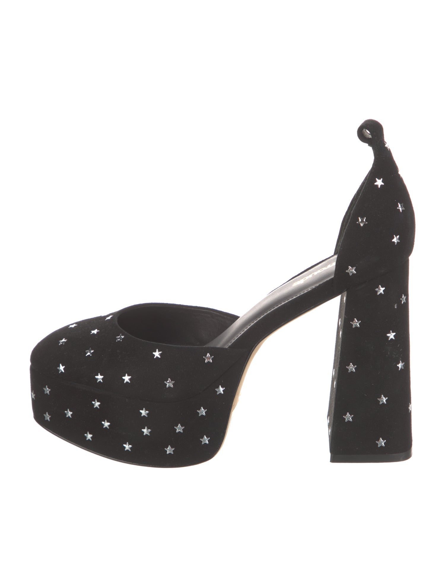 Larroude Suede D'Orsay Pumps