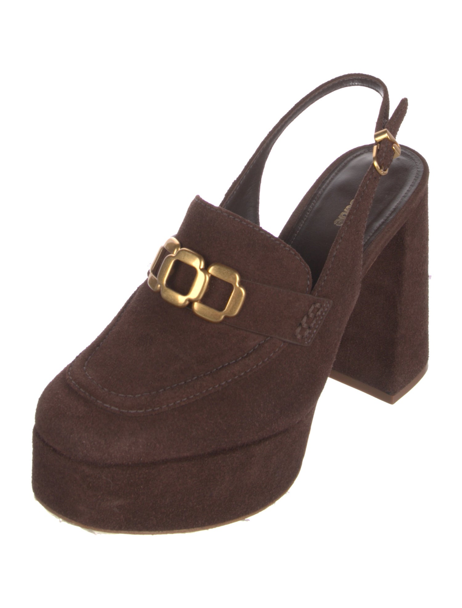 Larroude Suede Slingback Pumps