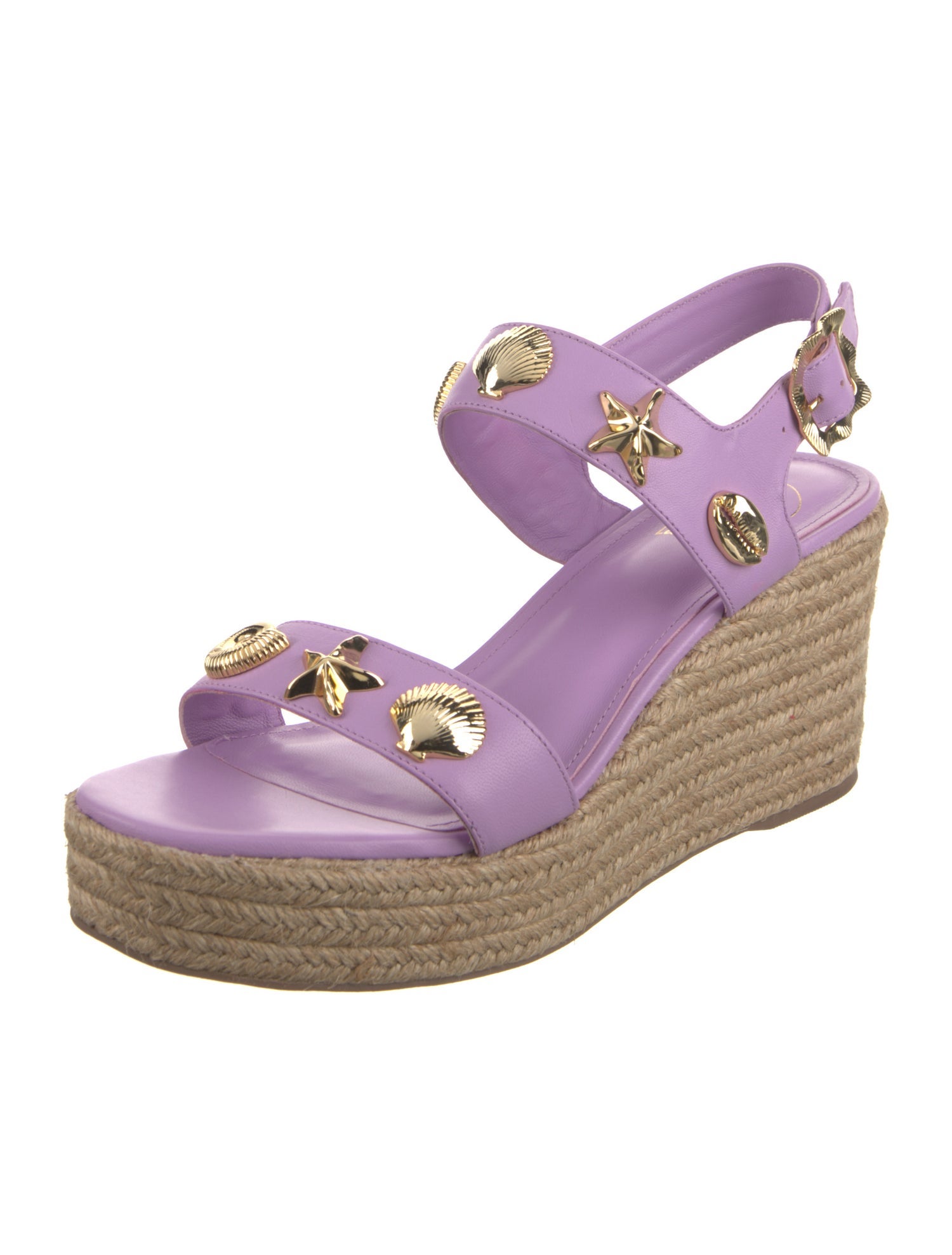 Larroude Leather Espadrilles