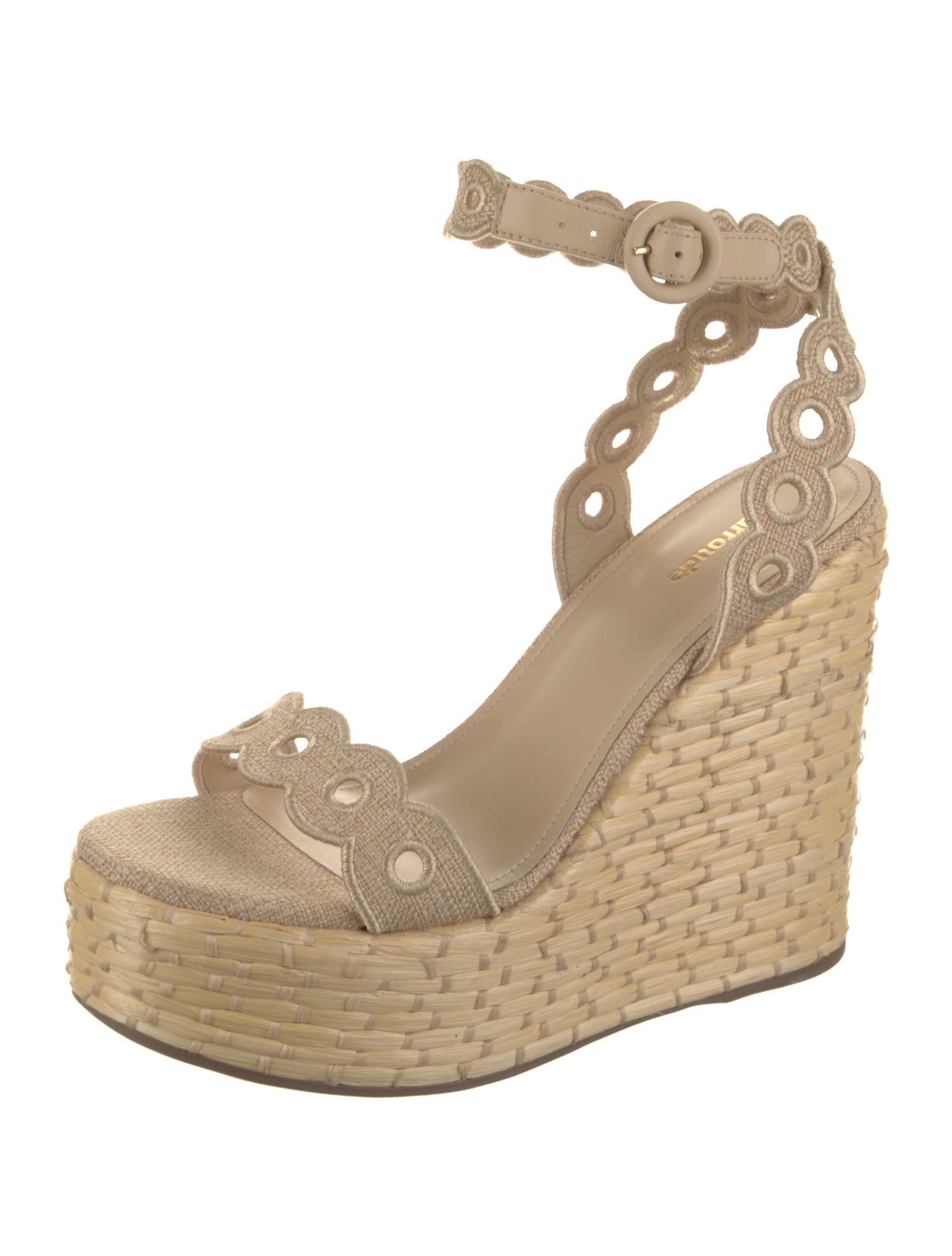Larroude Raffia Espadrilles