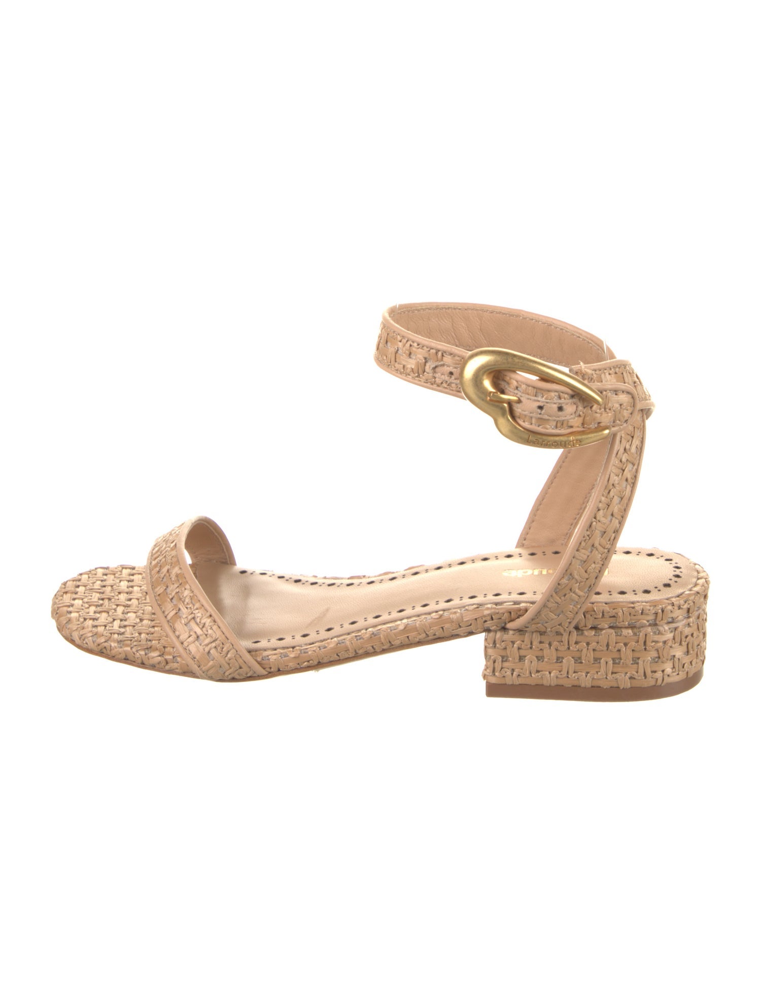 Larroude Straw Espadrilles