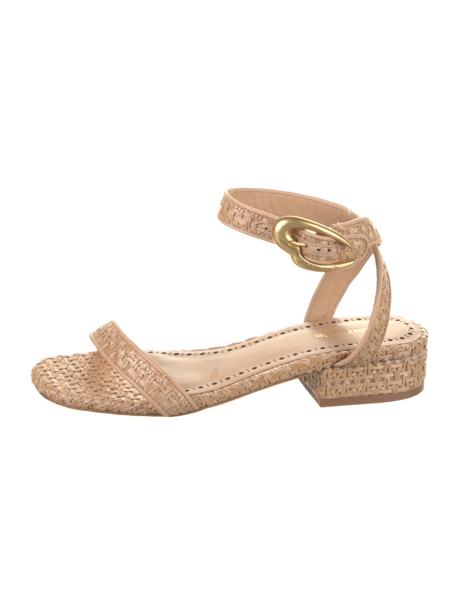 Larroude Straw Espadrilles