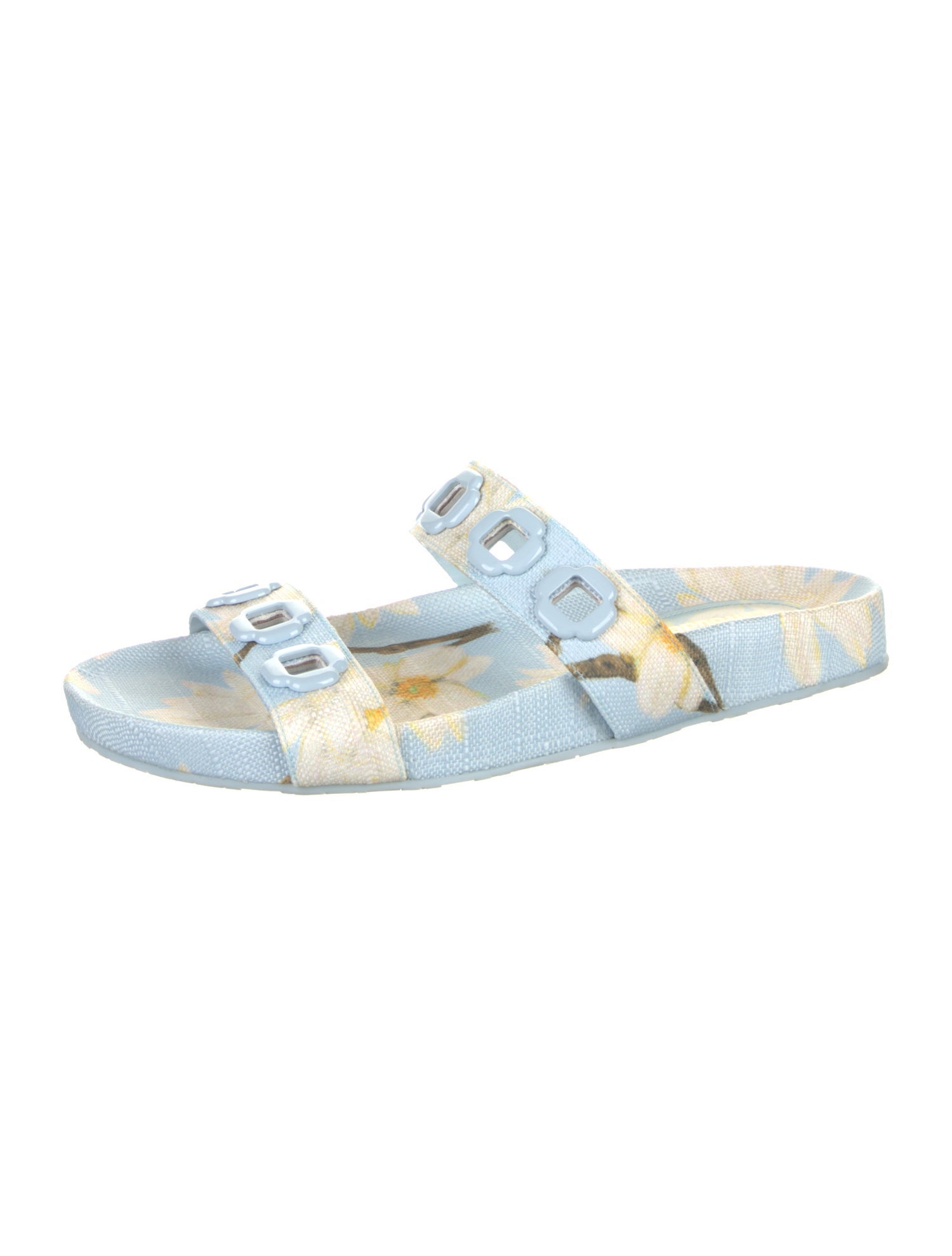 Larroude Canvas Printed Slides
