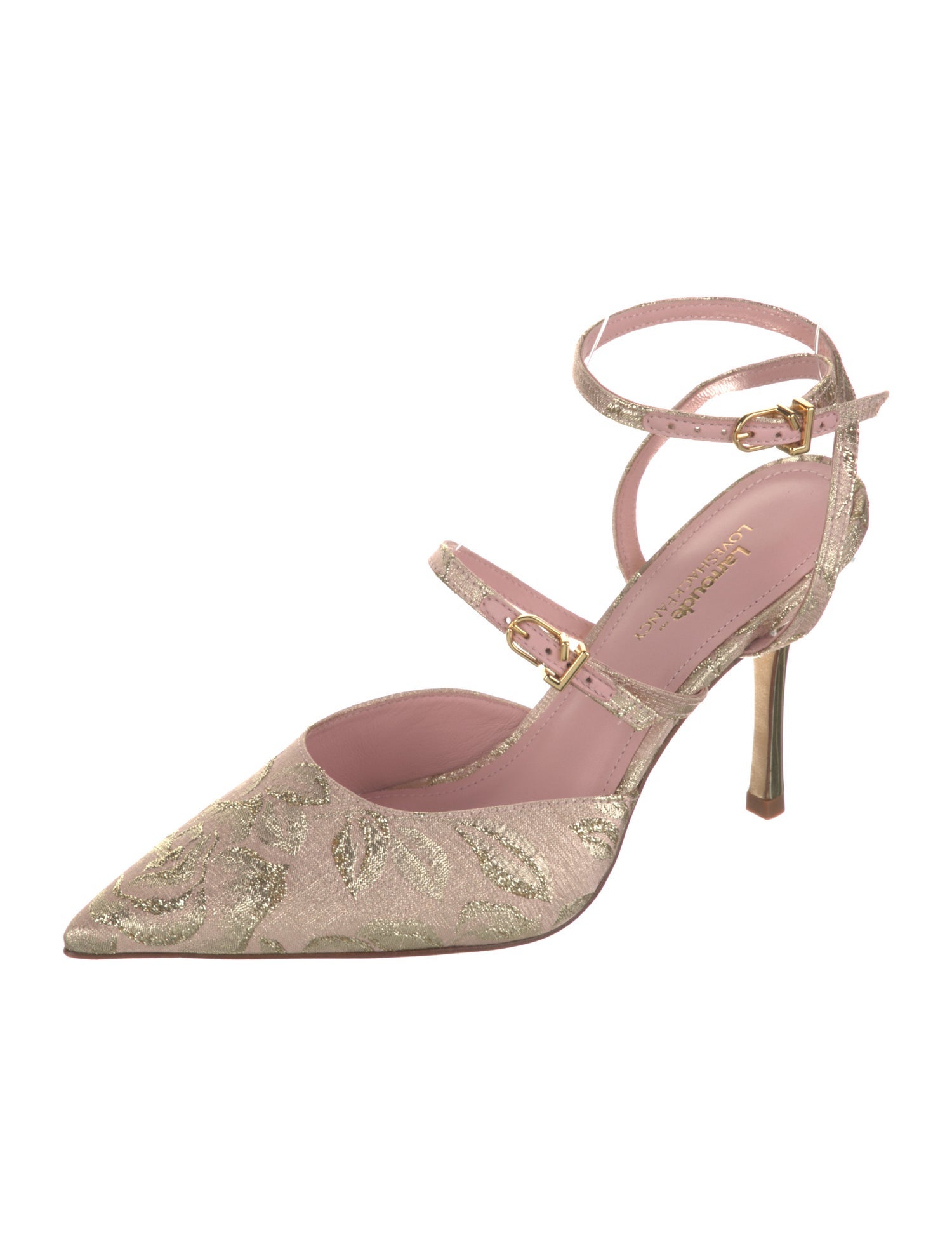Larroude Leather Trim Embellishment Pumps