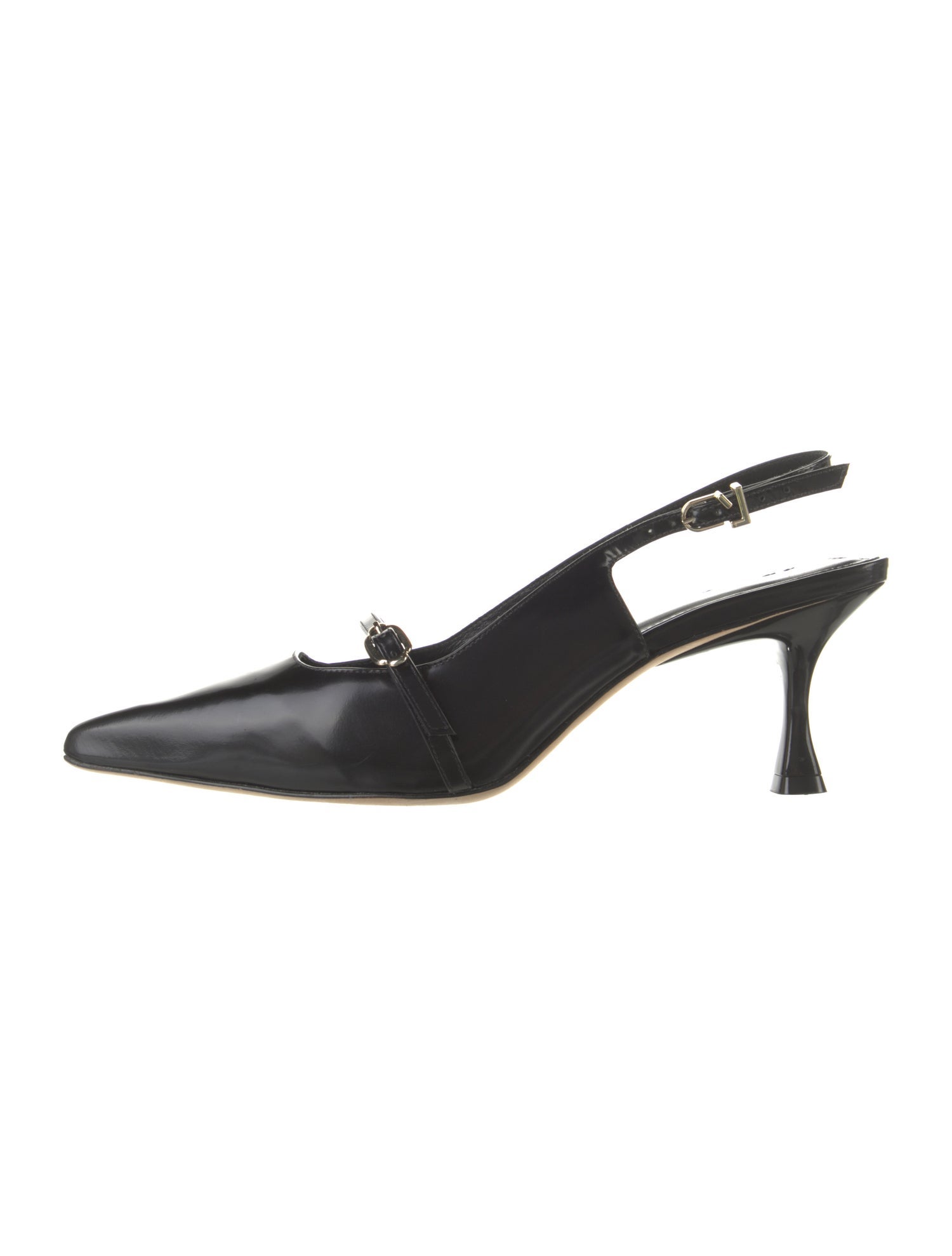 Larroude Leather Slingback Pumps