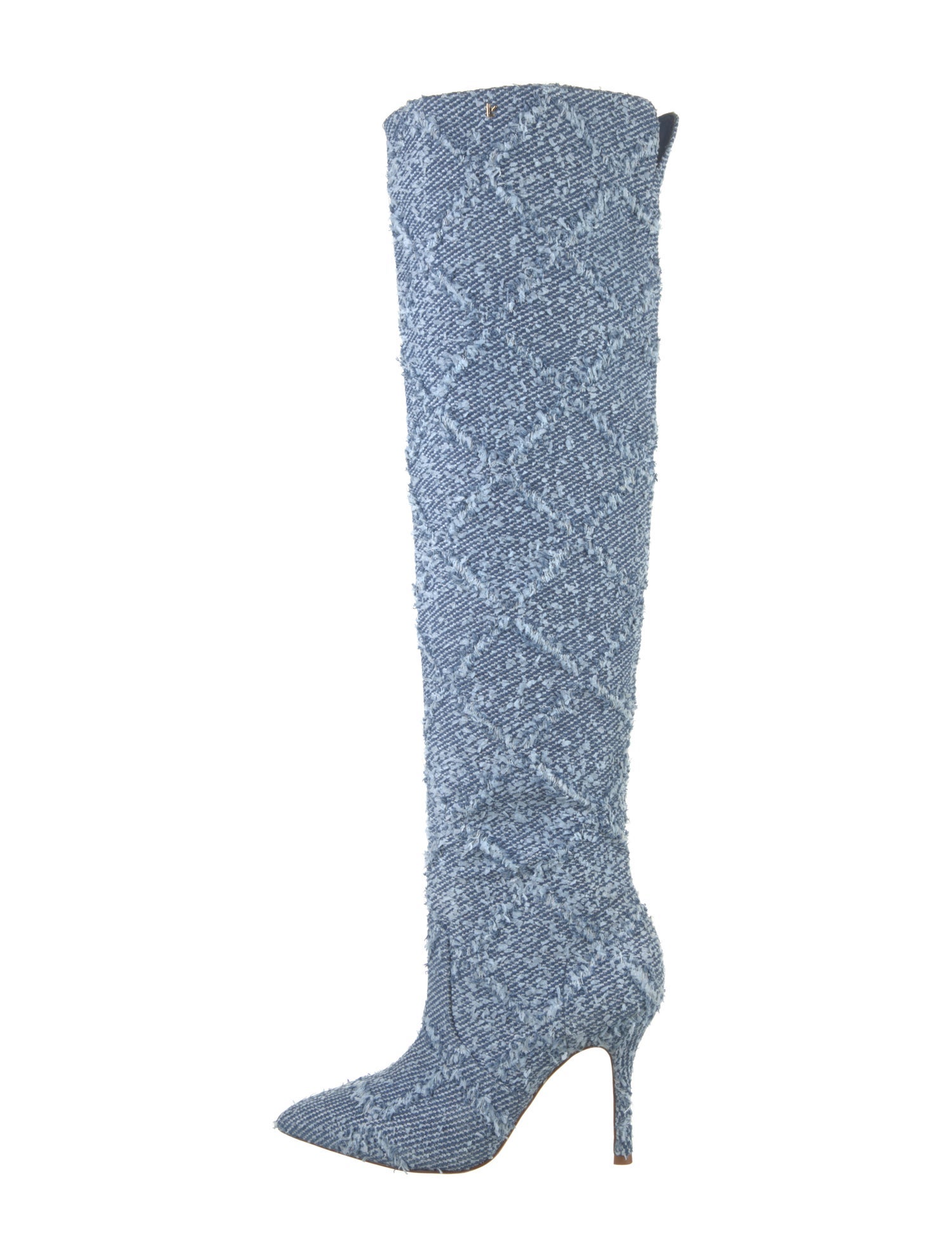 Larroude Tweed Patterned Boots