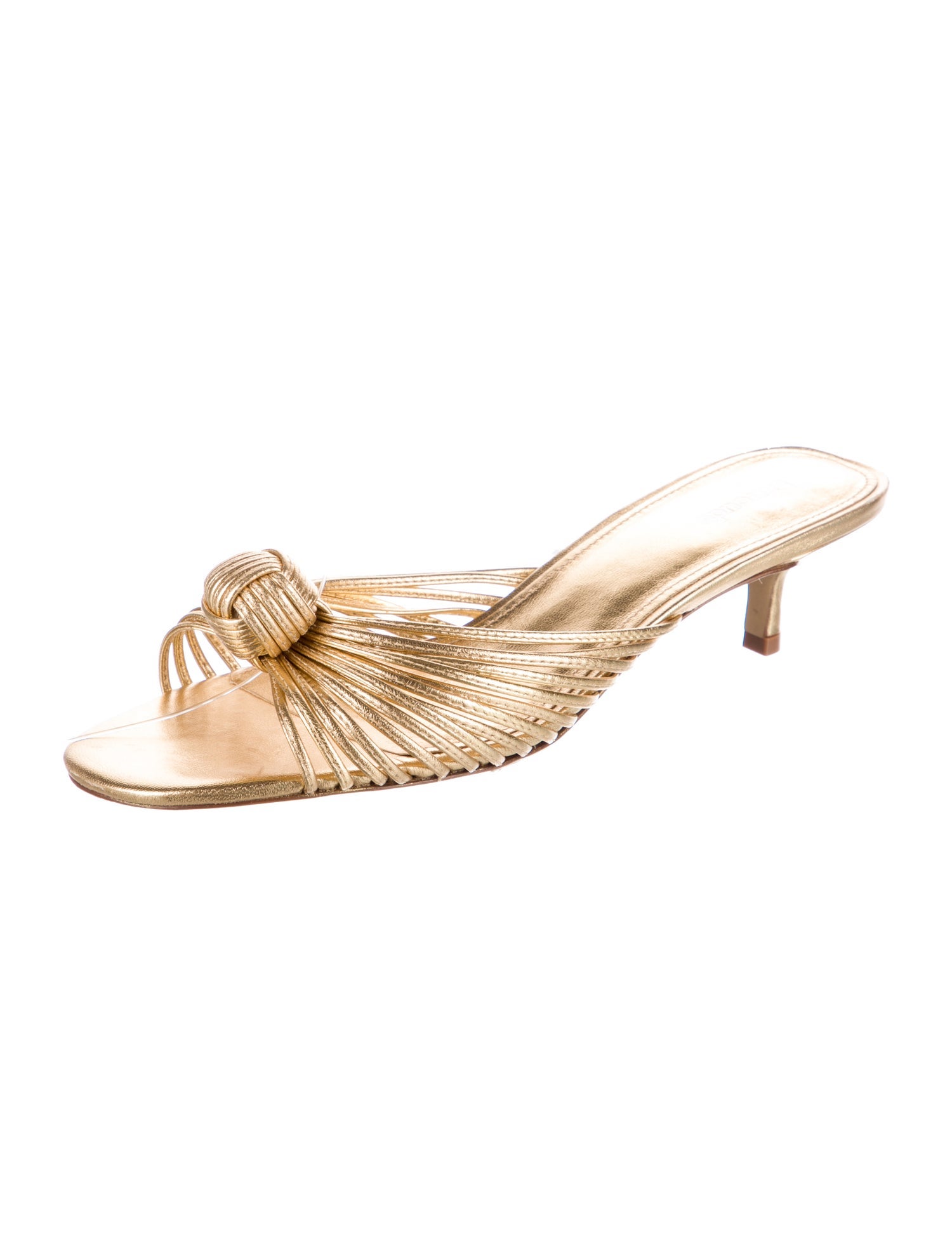 Larroude Leather Slides