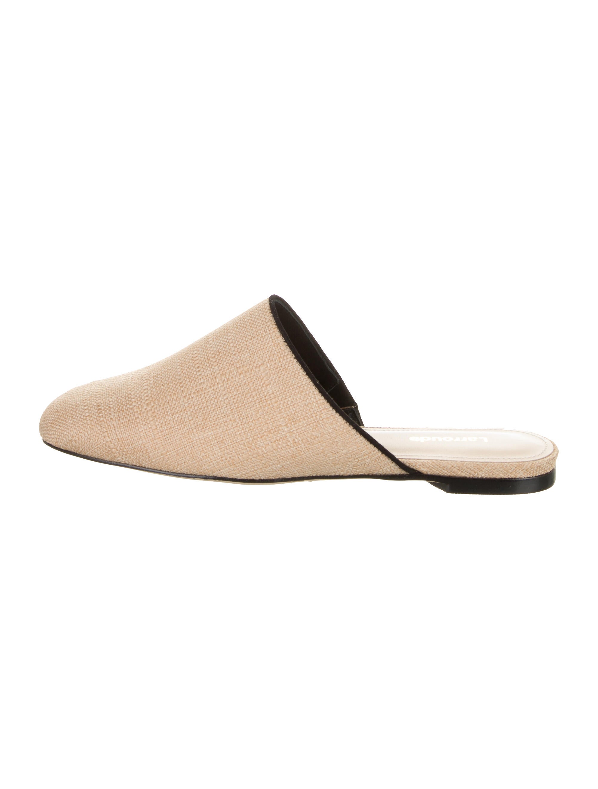 Larroude Raffia Mules