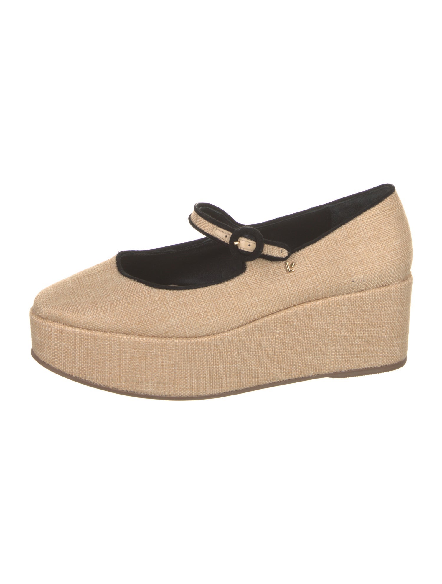 Larroude Raffia Pumps